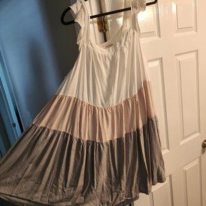 3X light multi colour summer dress